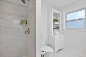 Towels, soap, toilet paper