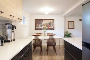 Microwave, oven, stovetop, dishwasher