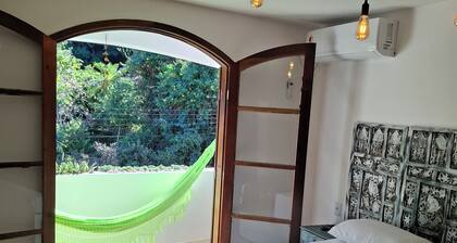 Charming townhouse surrounded by lush nature 350 meters from the beach.