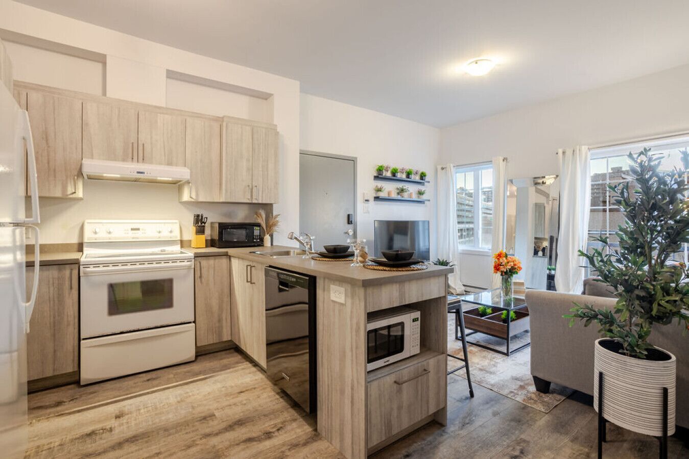 冰箱、微波炉、烤箱、炉灶