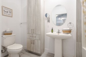 Hair dryer, towels