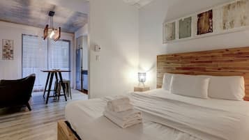 1 makuuhuone, työpöytä, silitysrauta/-lauta, ilmainen Wi-Fi