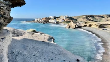 Vlak bij het strand