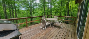 Modern Cozy Woman Lake Woodland Cabin, 24 acres, lakeshore, woodstove, AC, Wi-fi
