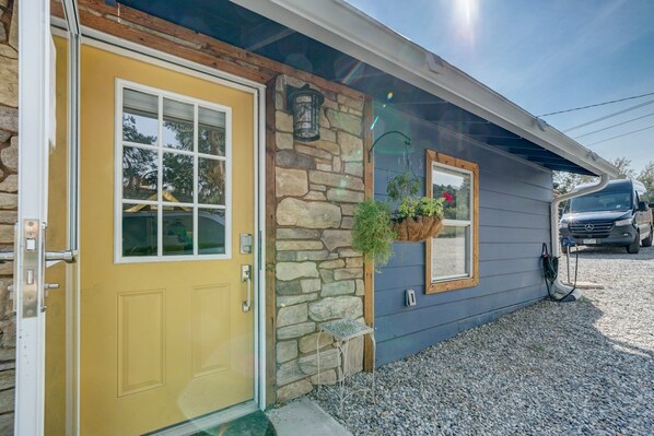 Exterior detail - Serene River Place Retreat Unit 1, 2-bedroom condo nestled along the river in Howard, CO. (Howard)