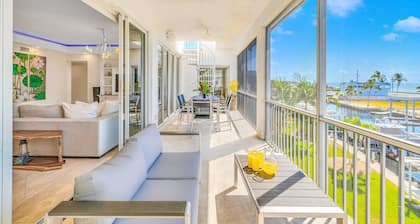 Ocean View Duplex Penthouse | Retreat amenities: tennis court, heated Pool | Vista Key One