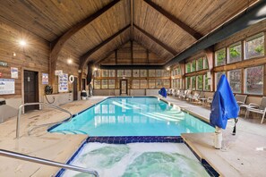 Indoor pool, a heated pool