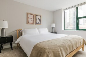 2 chambres, fer et planche Ă repasser, Wi-Fi, draps fournis