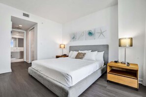 1 bedroom, iron/ironing board, travel crib, bed sheets