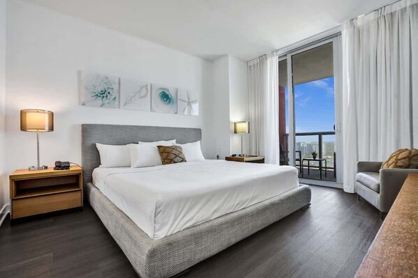 1 bedroom, iron/ironing board, travel crib, bed sheets