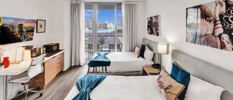 1 habitación y ropa de cama