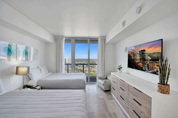 1 bedroom, iron/ironing board, travel crib, WiFi