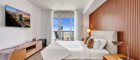 1 habitación y ropa de cama