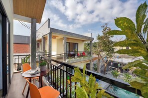 Deluxe Double or Twin Room, Pool View | Balcony - Ha Blue Villa - Hoi An (Da Nang)