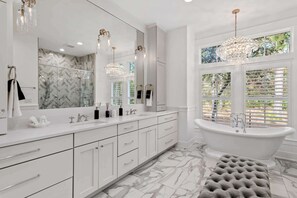 Een douche, een haardroger