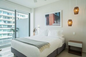 2 bedrooms, iron/ironing board, WiFi, bed sheets - w*|Luxury 2BR w/ Balcony in Sunset Beach (Unknown)