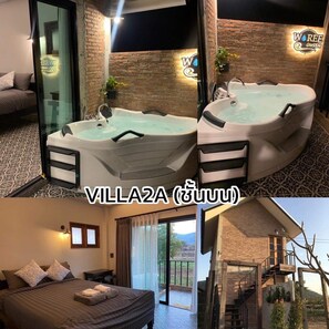 Classic Villa, Hot Tub, Tower | 1 bedroom, premium bedding, Tempur-Pedic beds, minibar