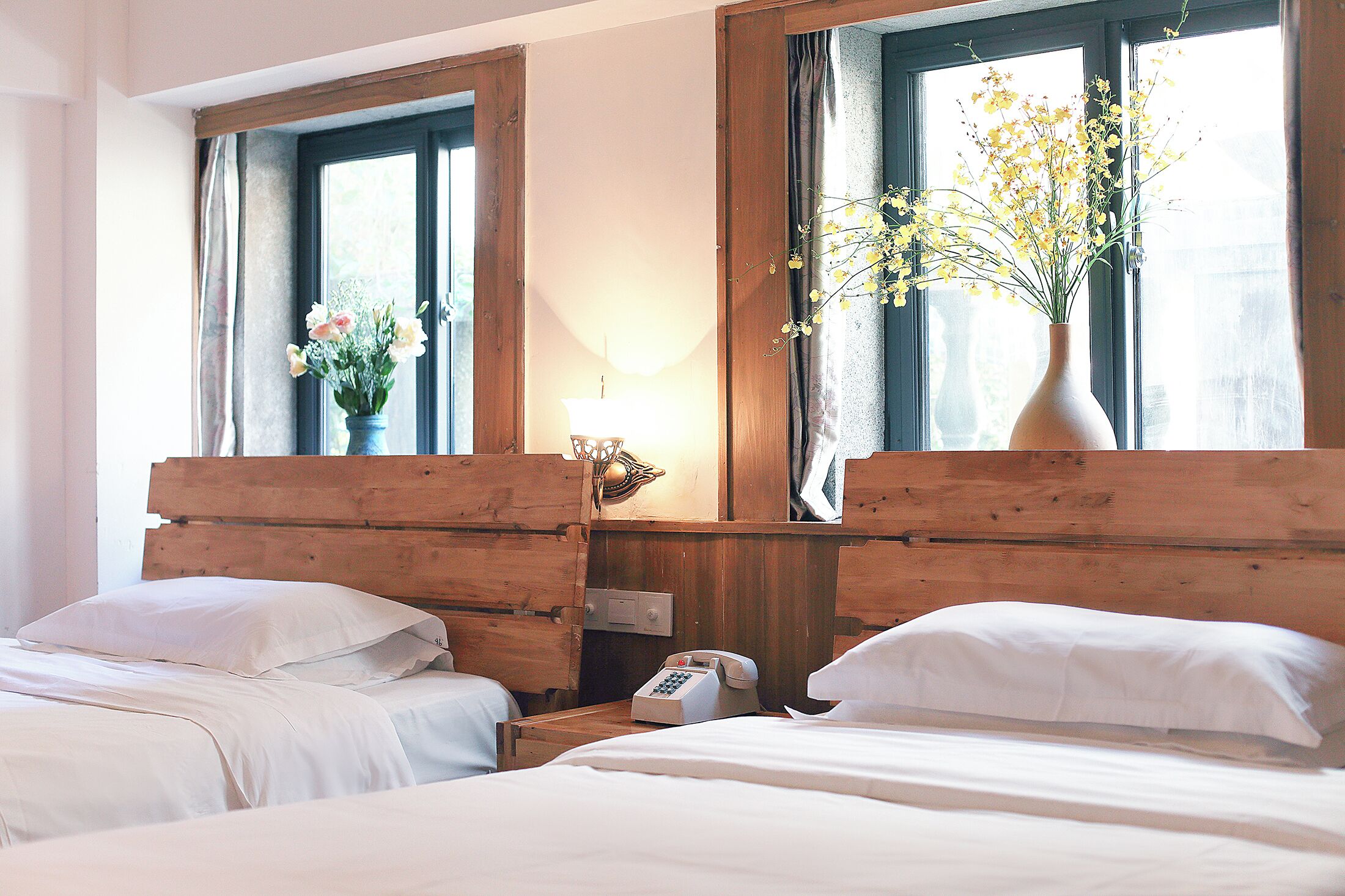 Standard Twin Room, Garden View | Down duvets, desk, laptop workspace, free WiFi