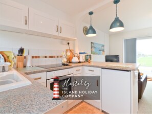 Fridge, microwave, oven, electric kettle
