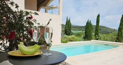 Charming villa with a pool and beautiful views