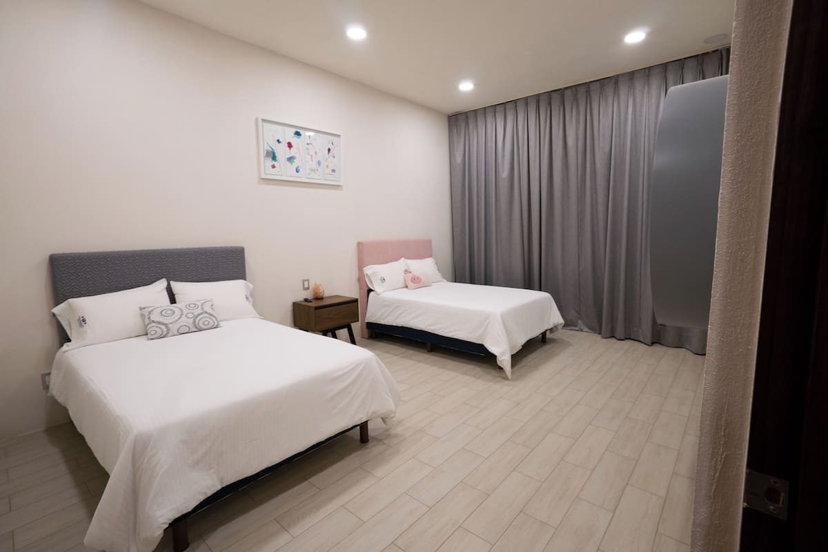 In-room safe, desk, laptop workspace, blackout curtains