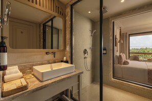 Shower, free toiletries, hair dryer, bathrobes - The Evren, Vagator - SLH | A Small Luxury Hotel (Vagator)