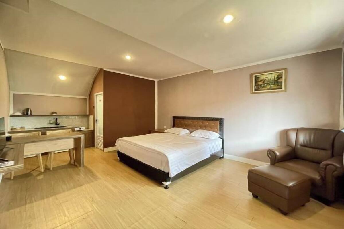 1 bilik tidur, meja, seterika/papan seterika, Wi-fi percuma