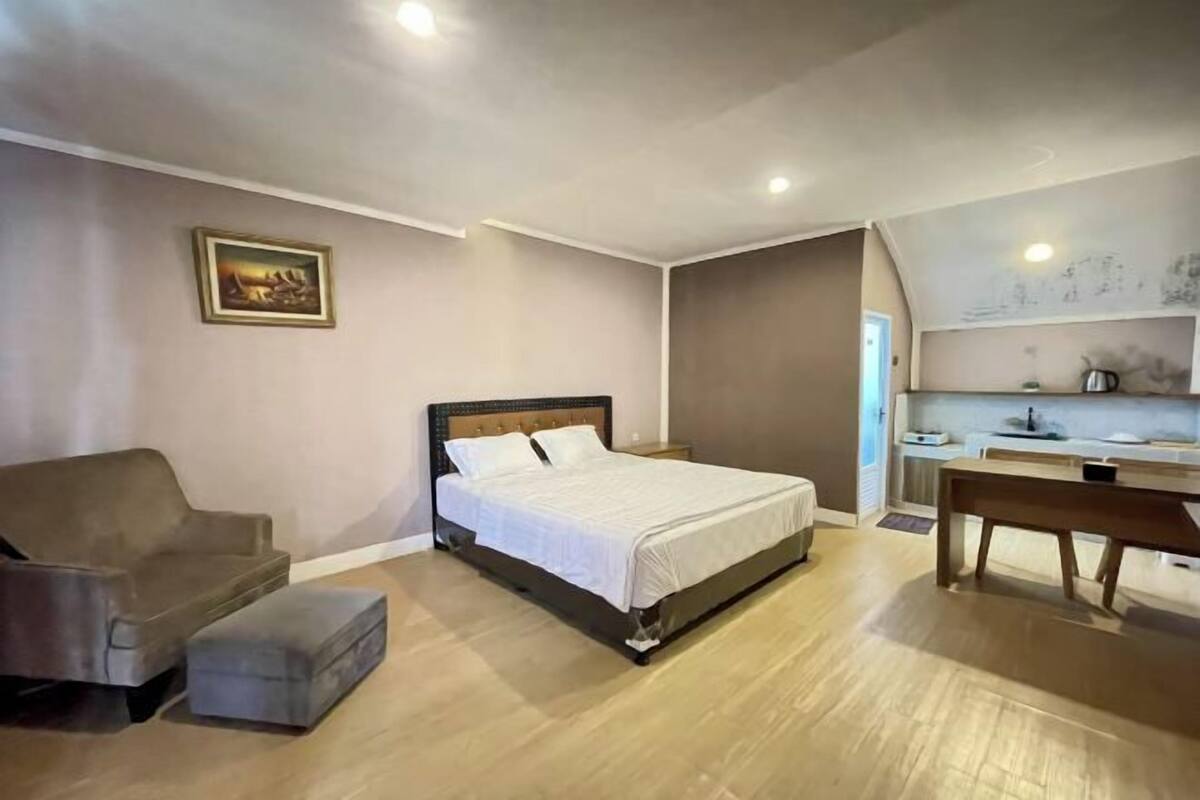 1 bilik tidur, meja, seterika/papan seterika, Wi-fi percuma