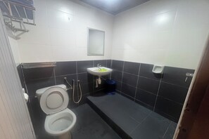 Deluxe Triple Room | Bilik Mandi | Pancuran mandi, kelengkapan dandanan diri percuma, pengering rambut 