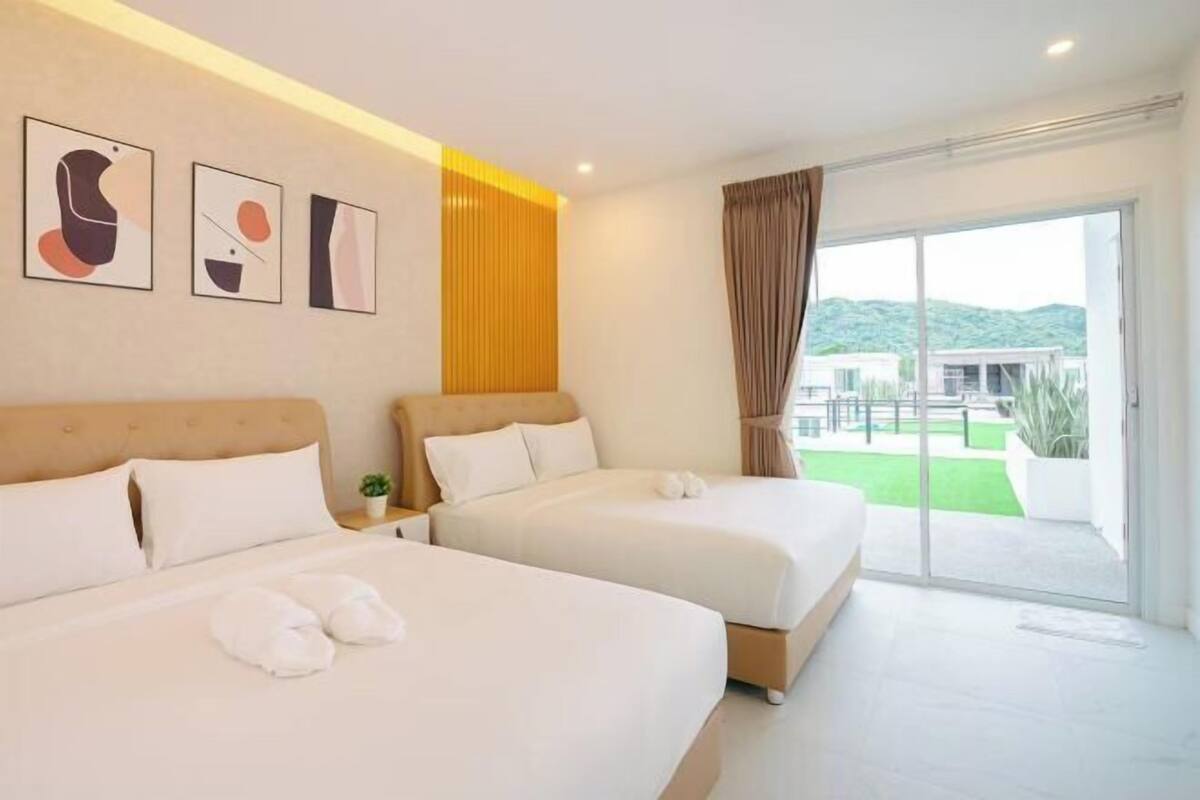 3 habitaciones, escritorio, wifi gratis y ropa de cama