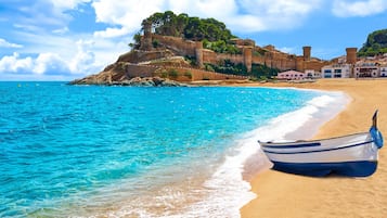 Vlak bij het strand