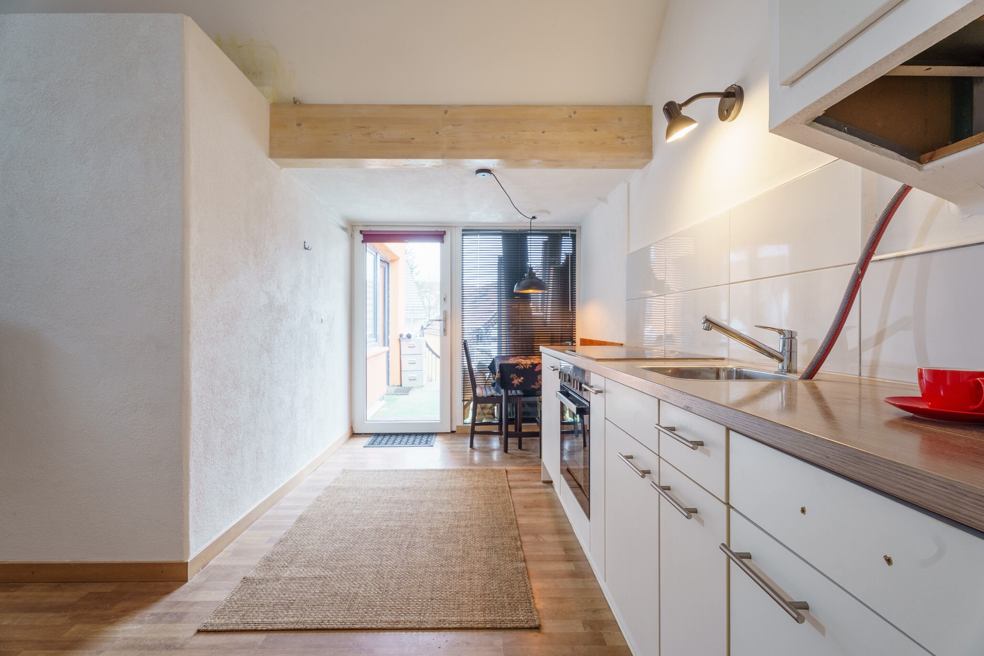 Fridge, stovetop, cookware/dishes/utensils