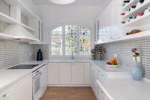 Fridge, microwave, oven, stovetop - Beachfront Living in the Greek Riviera Porto Heli (Porto Heli)