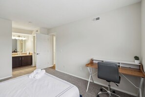 Desk, iron/ironing board, travel cot, free WiFi