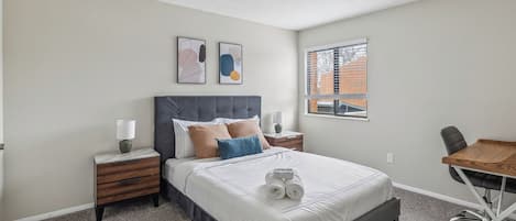 Desk, iron/ironing board, travel cot, free WiFi