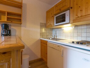 Fridge, dishwasher - Studio for 4, pets allowed, ski-in/ski-out (Les Deux Alpes)