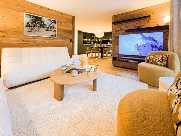 TV - Family apartment Les Gets - 3 bdr, Wi-Fi, 8 guests, parking (Les Gets)