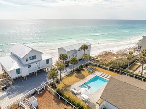 A heated pool - Private Beach Access, Private Pool/Hot Tub, Beach Service, and Pet Friendly! (Santa Rosa Beach)