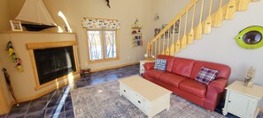 TV connectée, cheminée