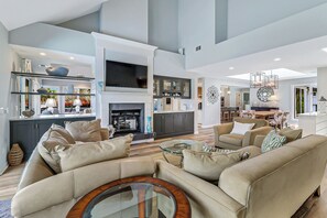 Een televisie en een tafeltennistafel