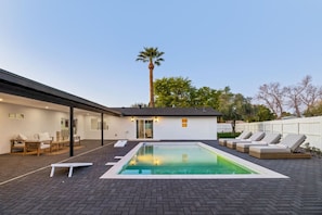 A heated pool