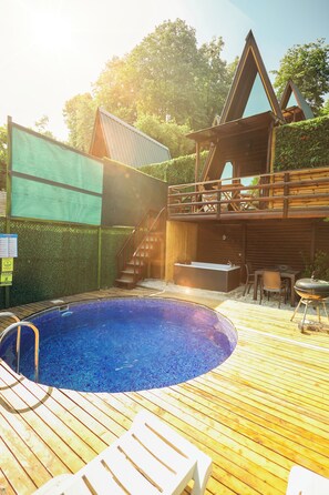 Superior Bungalow Private Hot Tub and Jacuzzi | Terrace/patio - Natural Life Bungalows Sapanca (Sapanca)