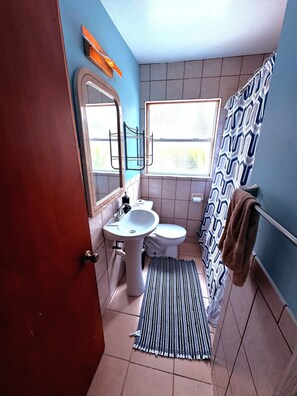 Towels, soap, toilet paper