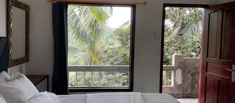 Lovely house with rice field view in midle of nature