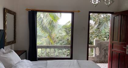 Lovely house with rice field view in midle of nature