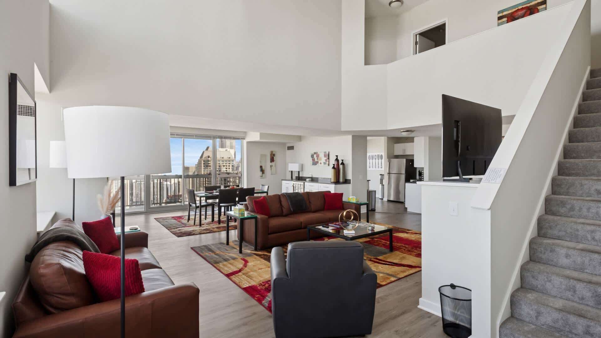 TV, fireplace, offices