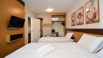 1 bedroom, iron/ironing board, internet, bed sheets