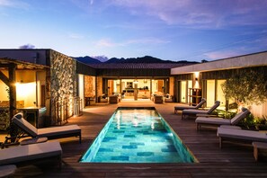 A heated pool - Villa Luxe all comfort Lecci ( Porto Vecchio) 5 rooms, Swimming pool, 10 persons (Lecci)