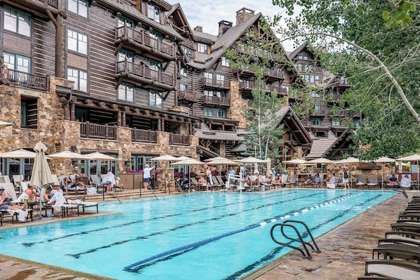 A heated pool