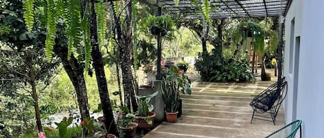 Standard Quadruple Room, Private Bathroom, Ground Floor | Terrace/patio